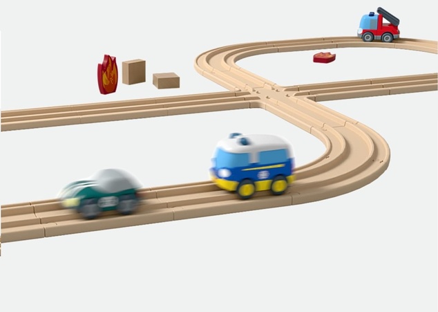 Haba Cars Bezpečnostné auto oranžové