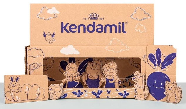 Kendamil Premium 3 HMO+ (3× 800 g), rozprávkové balenie s divadlom O veľkej repe