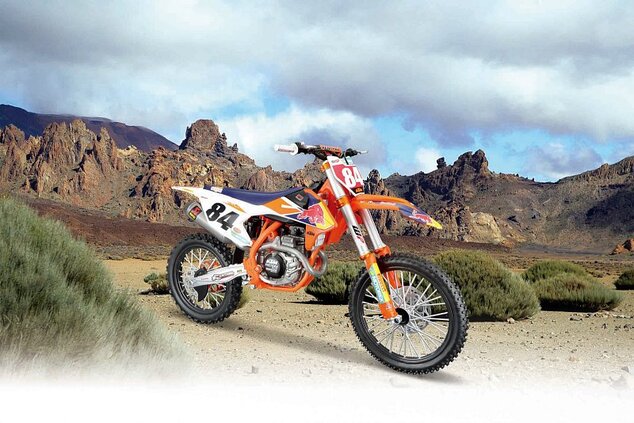 Maisto - Red Bull KTM 450 SX-F Factory Edition 2018, #84 Jeffrey Herlings, 1:6