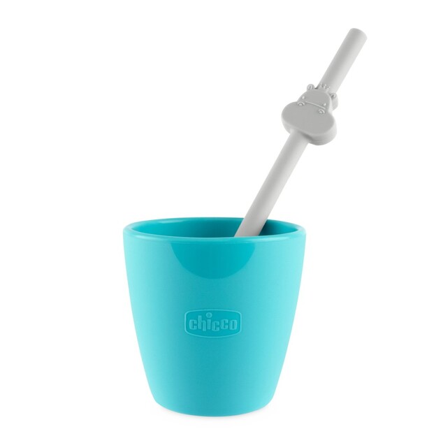 CHICCO Silikonstrohhalme 6 Stück, 12 Monate+