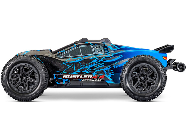 Traxxas Rustler 4x4 1:10 VX3 RTR albastru