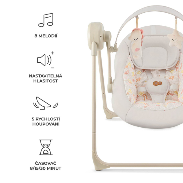 Kinderkraft Leagăn Swingee Bej