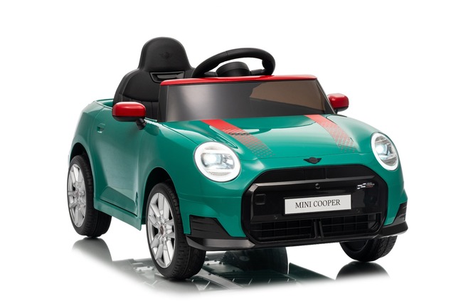 Elektrické autíčko BMW Mini Cooper 12V, zelené, USB Vstup s Bluetooth pripojením na MP3 Pr