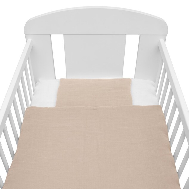 Mušelínový set s výplňou New Baby 80x70 cm béžový