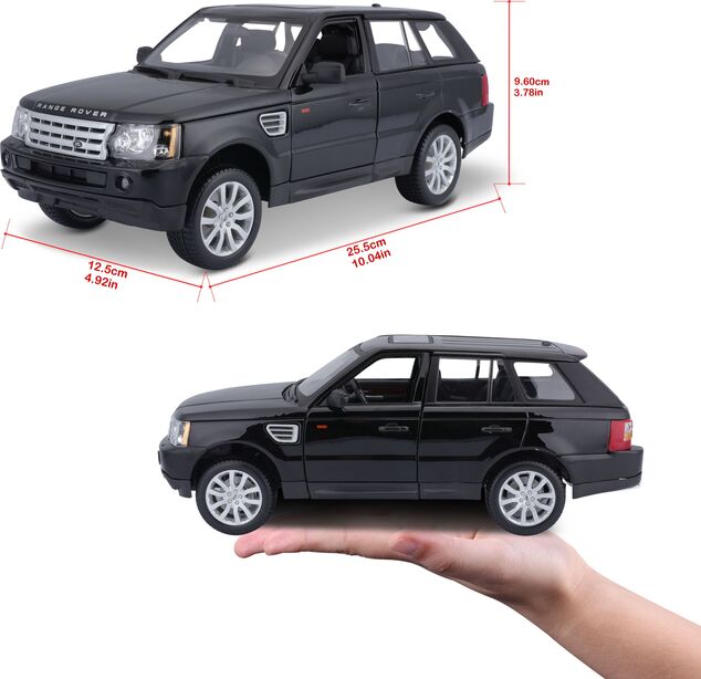 Bburago 1:18 Range Rover Sport Schwarz