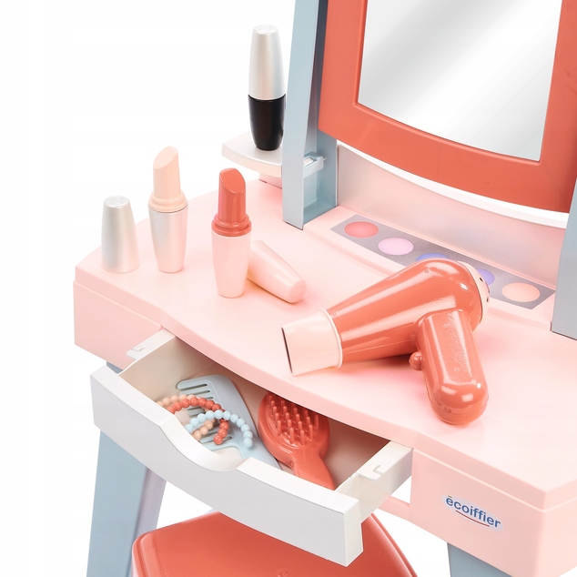 Ecoiffier Tavolo da toeletta con sedia Mademoiselle My First Beauty Table
