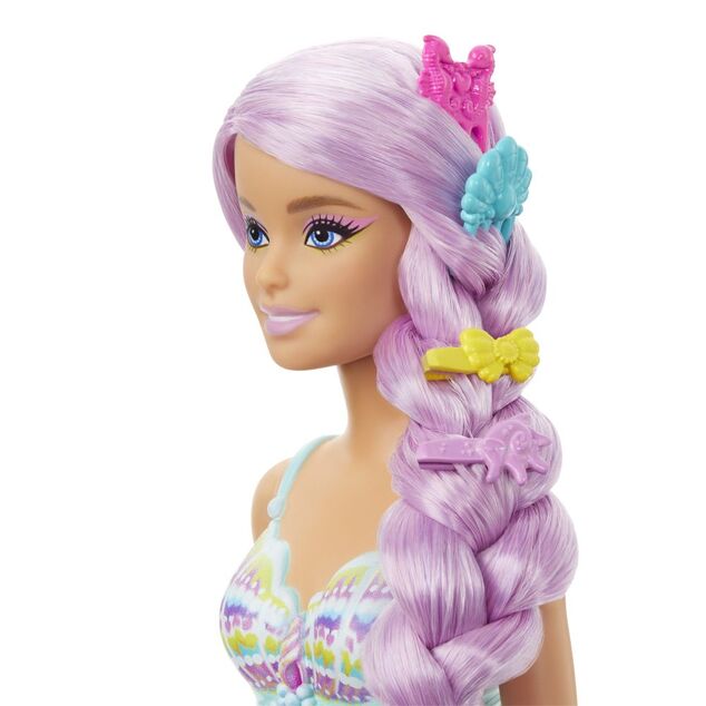 Mattel Barbie Märchenpuppe mit langen Haaren – Meerjungfrau