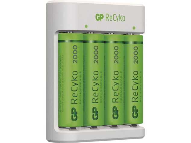 GP USB nabíjačka Eco E441 + 4AA GP ReCyko 2100