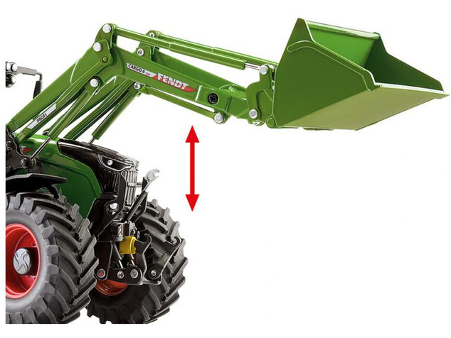 Wiking Fendt 724 Vario mit Frontlader Cargo 6.100