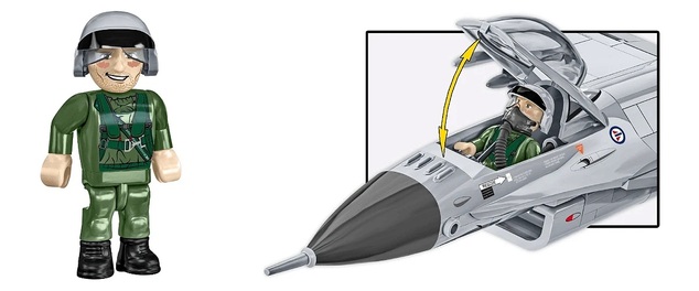 Cobi F-16 Fighting Falcon Norvegian, 500 k, 1 f