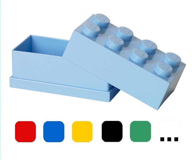 LEGO® mini  box 8 - čierna  46 x 92 x 43 mm