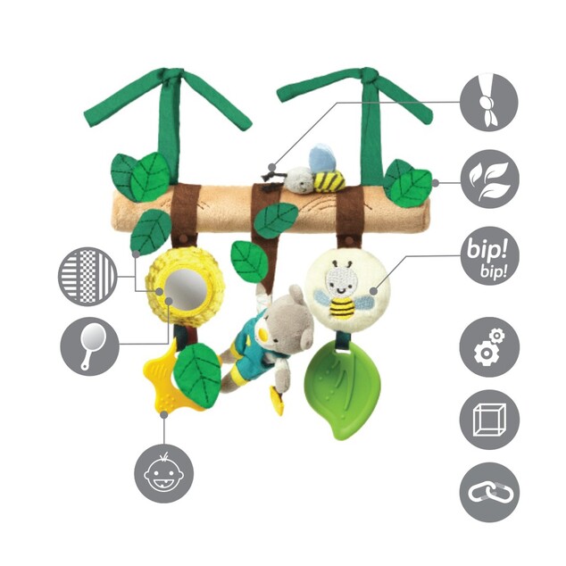 BABYONO Jouet à suspendre jardinier Teddy 0m+