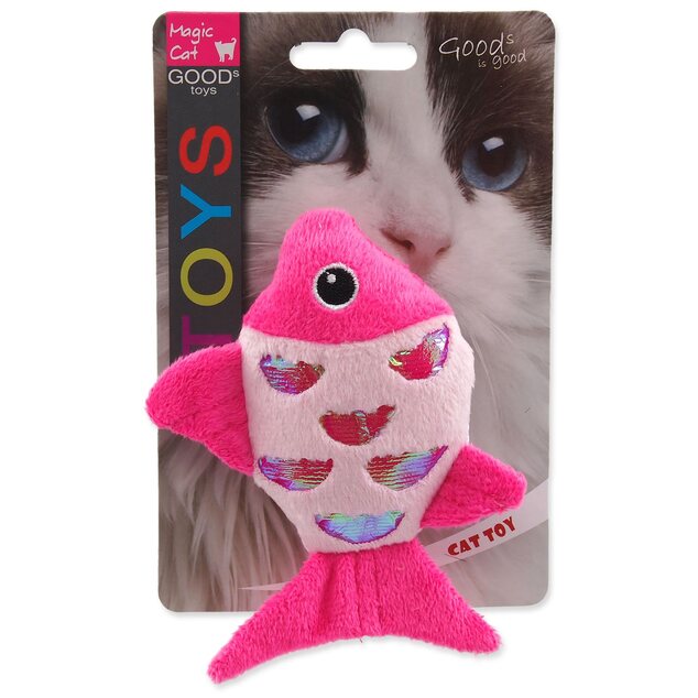 Hračka Magic Cat rybka plyš s catnipom mix 10cm