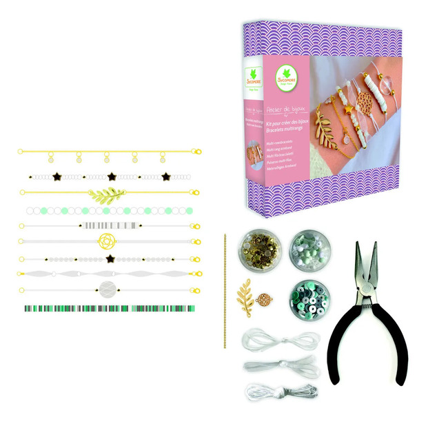 Sycomore Fabricación de joyas - Pulseras de varias vueltas con nácar