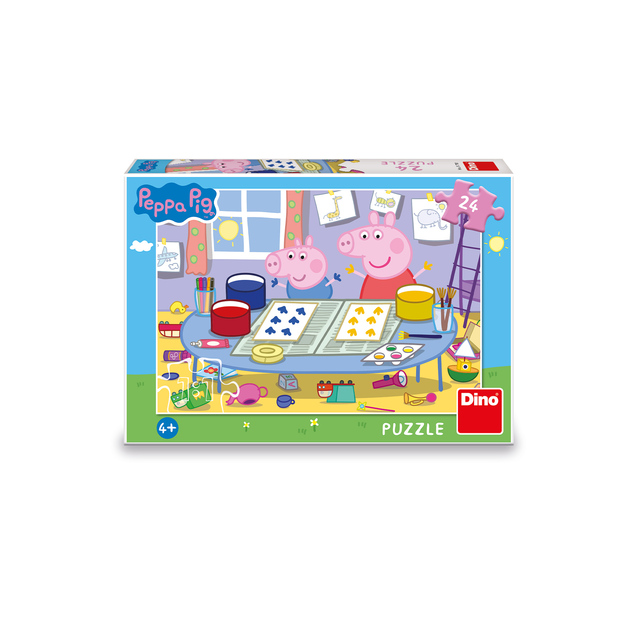 Puzzle Peppa Pig: Výtvarník 24 dielikov