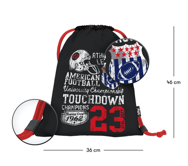 BAAGL Vrecko Americký futbal - TOUCHDOWN