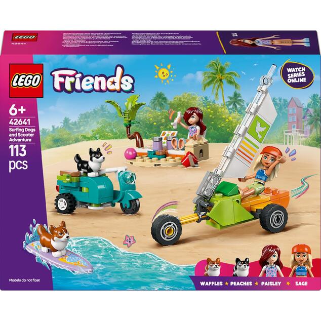 LEGO® Friends 42641 Abenteuer mit surfenden Hunden und Scooter