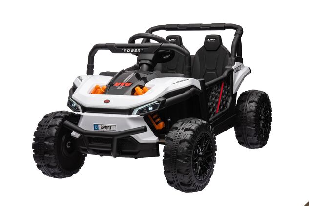 Elektrické autíčko UTV Small 12V, biele, Pohon zadných kolies, 12V batéria