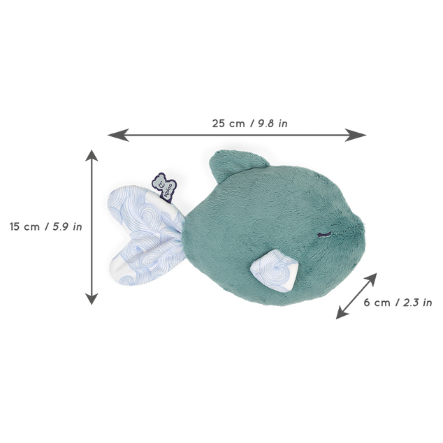 Kaloo Petit Calme Plüss tengeri Hal levendulás párnával a jobb alvásért 14 cm