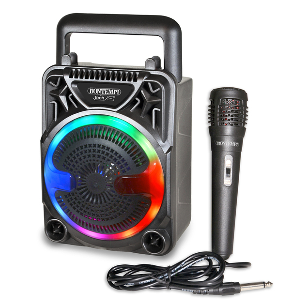 Bontempi Bezdrôtový reproduktor s mikrofónom a RGB podsvietením