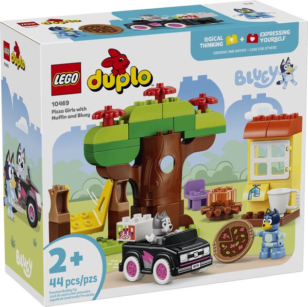 LEGO® DUPLO® Muffin, Bluey a rozvoz pizzy