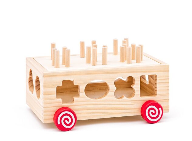 Woody Wagen mit Formen 3in1