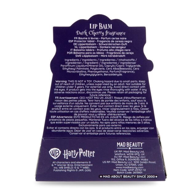 MAD BEAUTY Lippenbalsam mit Harry Potter Hutmotiv Kirsche 5g