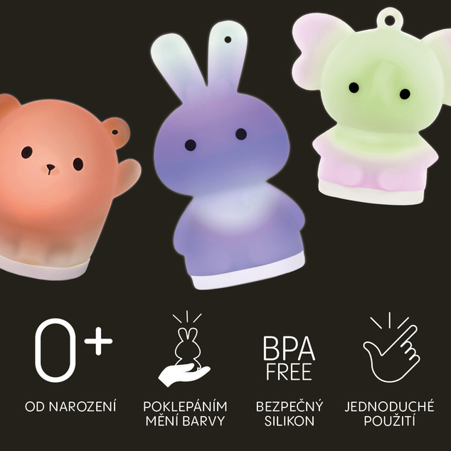 Silikónové závesné svetlo LED, Rabbit