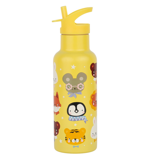 A Little Lovely Company - nerezová fľaša na pitie, 500 ml - zvierací kamaráti