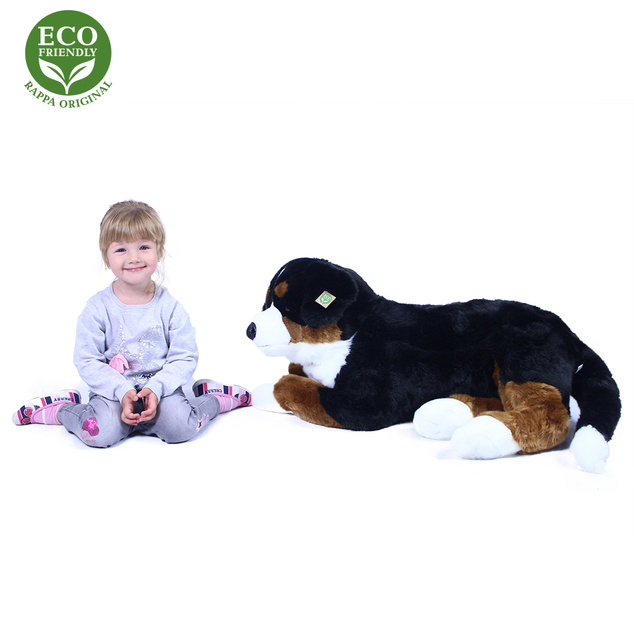 Grande peluche Bovaro del Bernese sdraiato 89 cm ECO-FRIENDLY