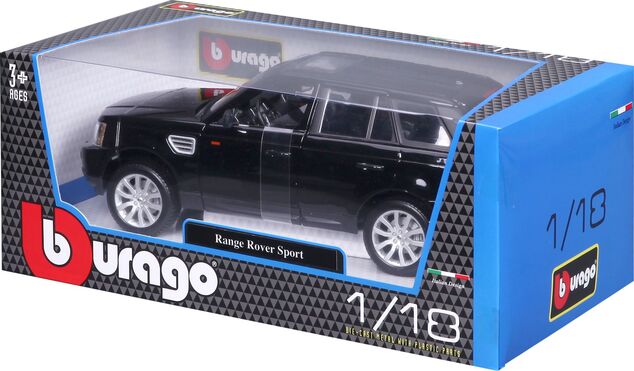 Bburago 1:18 Range Rover Sport Schwarz