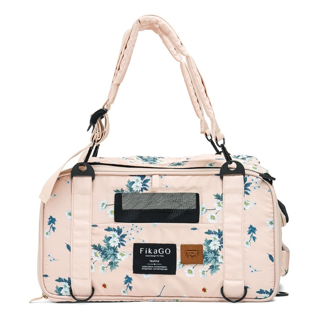 FIKAGO Träger für Hunde und Katzen Truffle Artic Flower