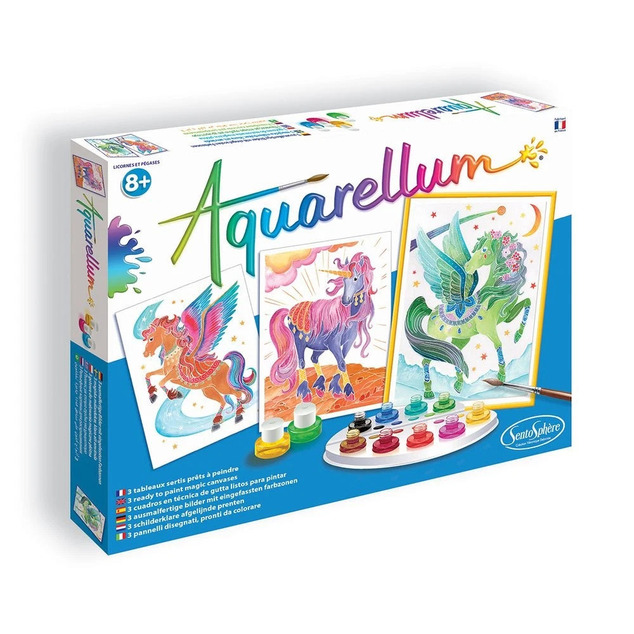 SENTOSPHERE AQUARELLUM Jednorožci a Pegasy