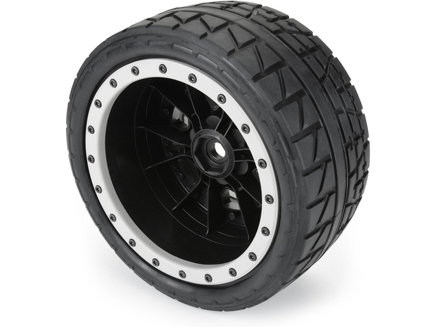 Pro-Line koleso 4.3", pneumatika Menace HP Belted Pro-Loc, disk čierny 24mm (2) (X-Maxx)