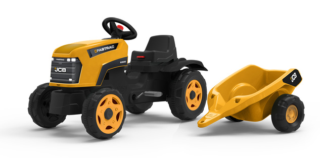 Falk Tractor de pedales JCB con remolque