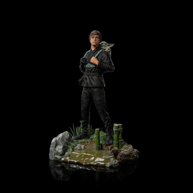 Iron Studios Star Wars: Boba Fett könyve - Luke Skywalker és Grogu 1/10