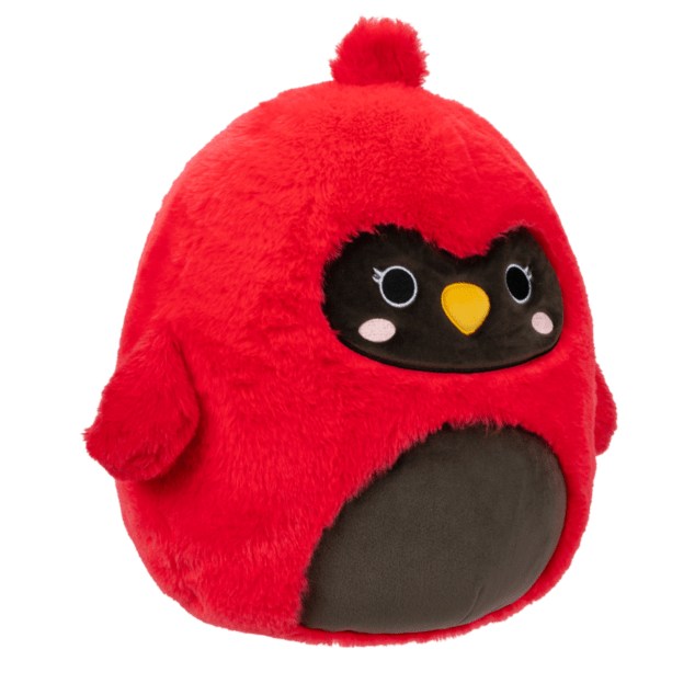 Squishmallows Fuzz-A-Mallows Kardinál - Cazlan, 30 cm