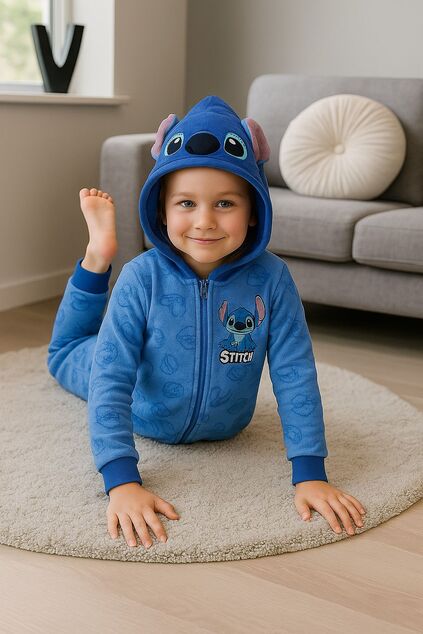 Cozy Noxxiez OS555A Stitch - detský multifunkčný overal 3 v 1 veľkosť 98/104
