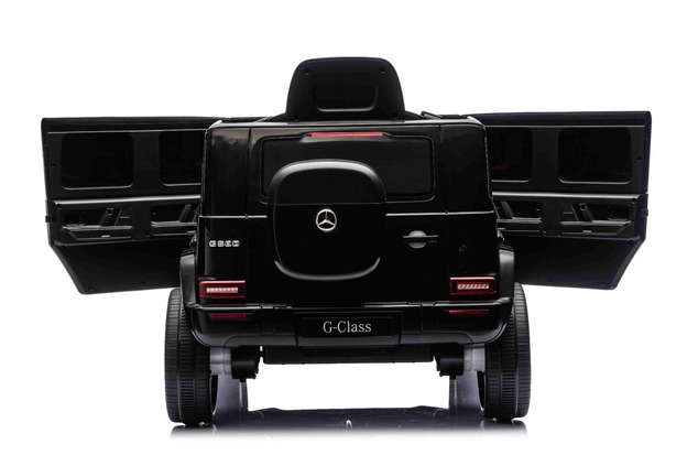Auto elettrico Mercedes G580 12V, nero, telecomando 2,4 GHz, Bluetooth, USB
