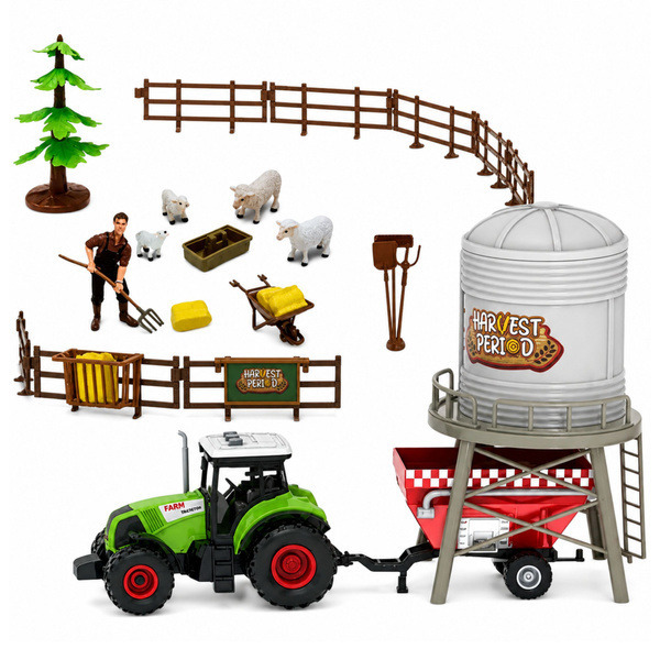 Fattoria con recinto e effetti set 49pz