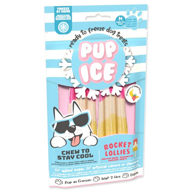 Snack Pup Ice mit Erdbeer- und Bananengeschmack, 2 Stück, 90g