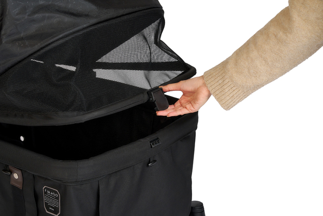 FIKAGO Kinderwagen Kross Schwarz