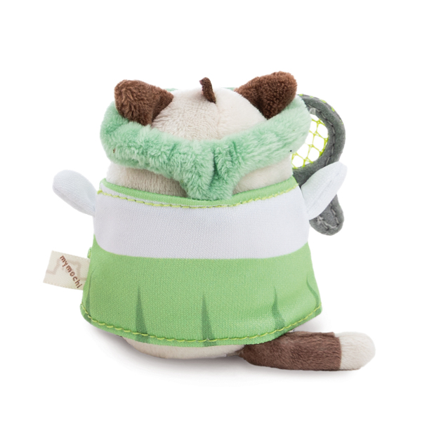 NICI peluche MyMochi Gatto Siamese Siamy 8 cm con pallina da tennis e costume, confezione regalo