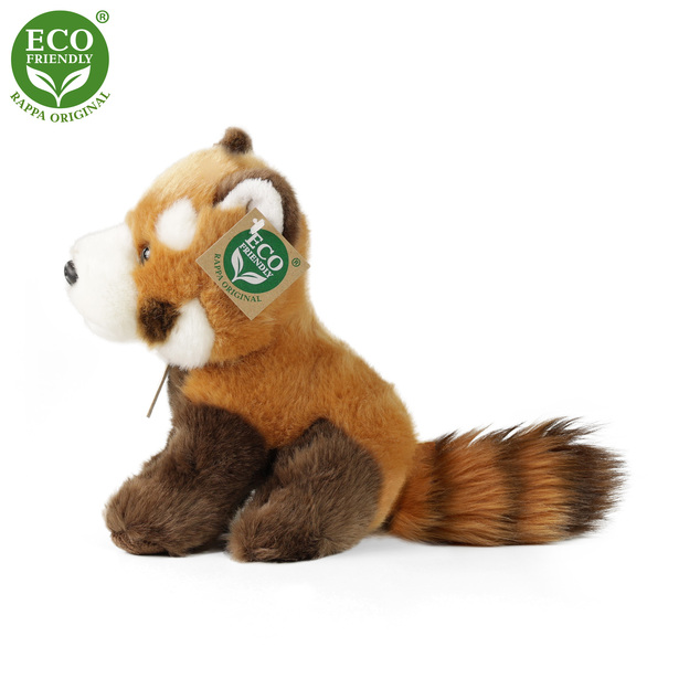 Plyšová panda červená sediaci 18 cm ECO-FRIENDLY