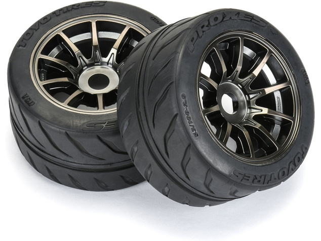 Pro-Line koleso 2.9", pneumatika Toyo Proxes R888R S3 F/R 53/100 Belted, disk 17mm Spectre (2)