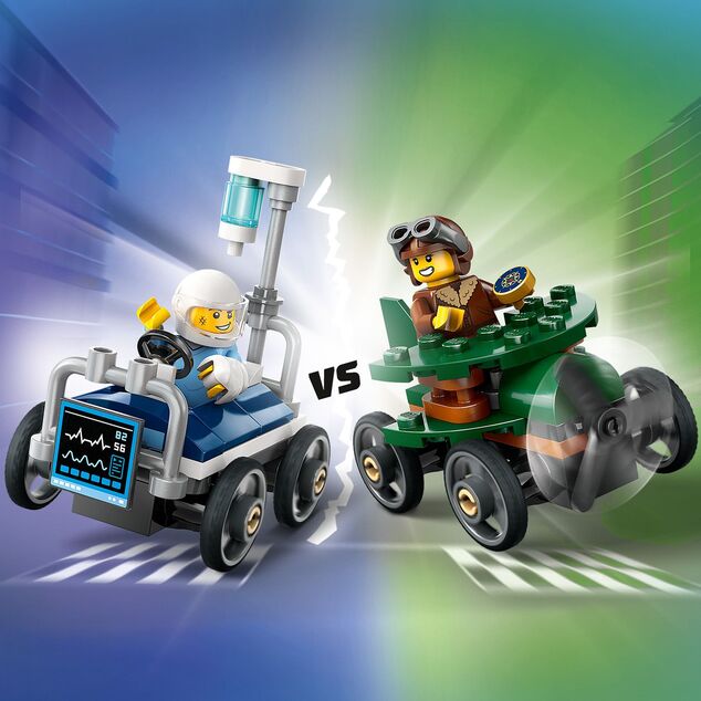 LEGO® City 60459 Rennpaket: Flugzeug vs. Krankenhausbett