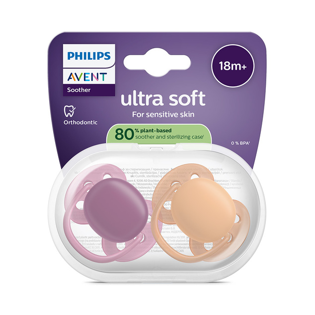 Philips AVENT Schnuller Ultrasoft Premium 18+m Mädchen 2 Stk