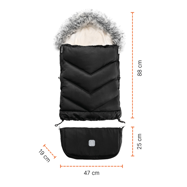 Sacco invernale Fluffy Combi, Arctic Black
