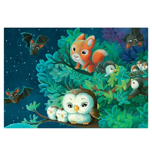 SENTOSPHERE Puzzle pentru copii La lumina lunii 2x24 piese