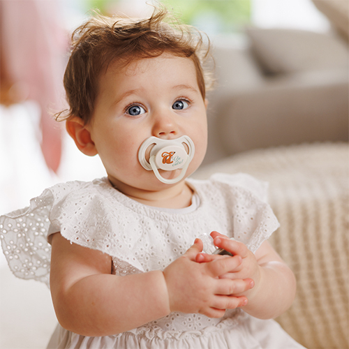BABYONO Cumlíky silikónové symetrické 6-18m, 2 ks